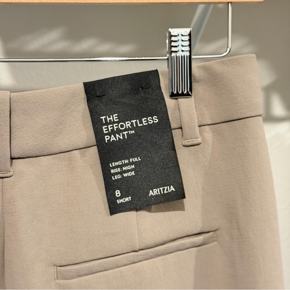 Aritzia Effortless Pants Turner Taupe Size 8 - Picture 2 of 3